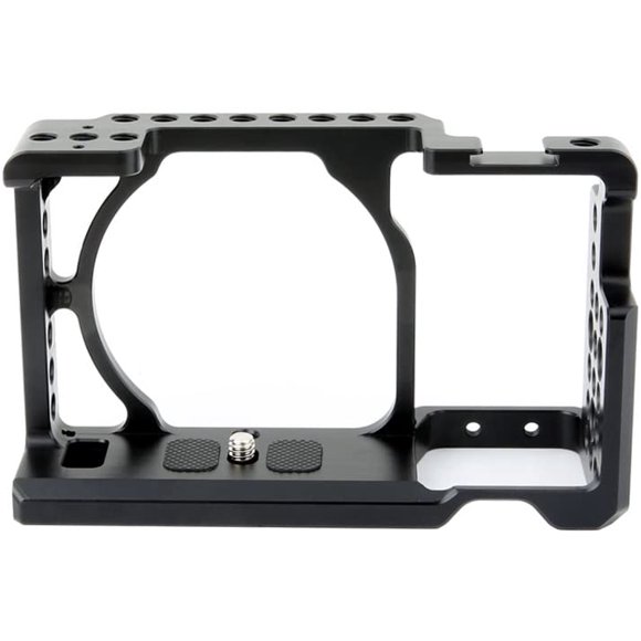 NICEYRIG Camera Cage for Sony A6100 A6300 A6400 A6000, with 1/4 Thread and Cold Shoe - 083