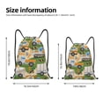 thumbnail image 4 of Kdxio Construction Machinery1 Print Drawstring Backpack Bag,Waterproof Draw String Back Sack, Gym Drawstring Bags Swim Bag For Unisex, 4 of 9