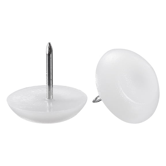 Furniture Feet Nail Chair Table Leg Protector Pad 24mm Dia Plastic 80pcs