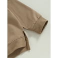 thumbnail image 6 of Wassery Toddler Boys Girls Sweatshirts Baby Fall Clothes Long Sleeve Round Neck Solid Color Pullover Tops 6M-4T, 6 of 8