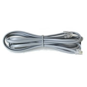 10 Pack of RJ-11 Modular Telephone Cords - Straight Wired - 7 FT Long
