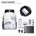 thumbnail image 6 of Cauagu Sea Animals Print Backpacks,Travel Daypack Casual Laptop Backpack Bookbag Fits 15 Inch Computer for Men Women, 6 of 8