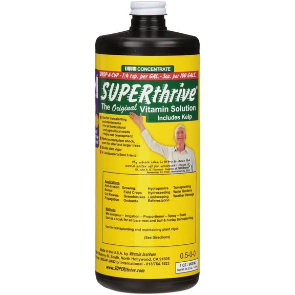 Superthrive The Original Vitamin Solution for Plants Mineral Supplement, 32 oz.