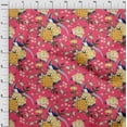 thumbnail image 4 of oneOone Polyester Spandex Magenta Fabric Asian Chinese Sewing Craft Projects Fabric Prints By Yard 56 Inch Wide, 4 of 4