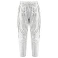 thumbnail image 1 of YEAHDOR Kids Boys Casual Radish Pants Sparkle Sequins Hip Hop Jazz Dance Pants, 1 of 7