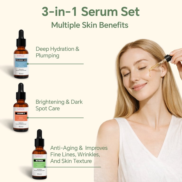 Saisze Vitamin C Serum Kit Face Serum Facial Serum Anti Aging for
