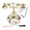 Purple, variant on Suodoka European Retro Landline Ceramic Printing Creative Digital Old Fashioned Telephone with Electronic Date Display Pink Flower