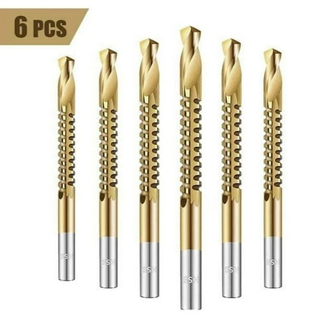 

6pcs/set Cobalt Drill Bit Set Spiral Screw Metric Composite Tap Drill Bit