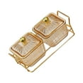 thumbnail image 4 of Inteprter Divided Serving Dishes Dried Fruit Plate Tray Nuts for Snacks Brown Almacenamiento y organización del hogar tipo 3, 4 of 6