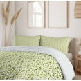 thumbnail image 6 of Ambesonne Flowers Insects Duvet Cover Sets, Bee Motifs, 2-Queen, Apple Green Yellow, 6 of 6