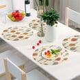 thumbnail image 6 of Ryvnso Autumn Trees Pattern Round Plate Mats Dining Table Placemat Set of 4 for Holiday Decoration, 6 of 7