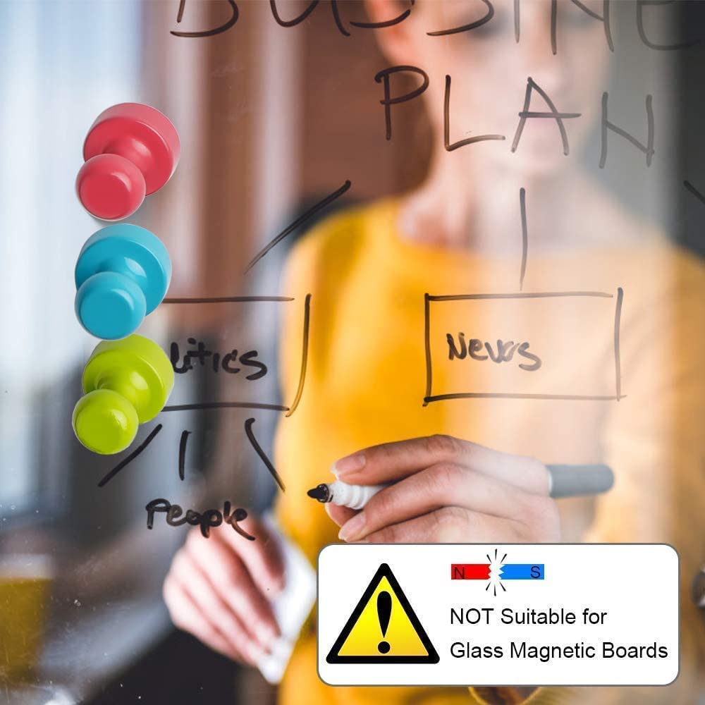 16Pcs Refrigerator Magnets Fridge Magnet, Whiteboard Magnets, Strong Metal Magnets for Kitchen, Office, School, Adults, Cruise Magnetic Decor (Multi Color)
