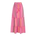thumbnail image 3 of WRKEKC Long Skirts for Women Summer, Summer Skirts for Women, Women's Casual Vacation Print Elastic Waist Boho A-Line Skirt, 3 of 5