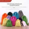 thumbnail image 1 of Bolsa de terciopelo para embalaje de joyas, bolsa con cordón, bolsa de almacenamiento para auriculares con alimentación móvil, 1 of 4