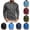 Dark Gray, variant on Zylanna Men's Long Sleeve Polo Shirts with Chest Pocket, Solid Slim Fit Spring Fall Turndown Collar Casual Pullover Tops for Man Dark Gray