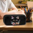 thumbnail image 6 of DISNIMO 3 Piece Kids Backpack for Girls, Cute Cat Floral Printed Lightweight 17 Inch Bookbag and Lunch Box Set, Primary School Daypack Elementary Students Knapsack, Back to School Gift, 6 of 7