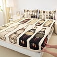 thumbnail image 3 of Homewish Cartoon Cola Bottles Bed Sheets, Vintage Fashion King Sheets, Teens Kids Boys Girls Sheet Set, Lightweight Room Decor, 4 Pieces, 3 of 7