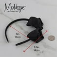 thumbnail image 5 of Motique Accessories Little Girls Headband with Side Grosgrain Bow - Black, 5 of 5