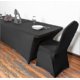 thumbnail image 1 of Stretch Spandex Table Cover For Standard Folding Tables - Universal Rectangular Fitted Tablecloth Protector For Wedding, Banquet And Party3 Sizes4 Col, 1 of 2