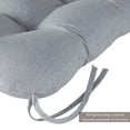 thumbnail image 5 of Sunbrella 20 x 20 in. Outdoor Tufted Dining Seat Cushion (2-Pack), Canvas Granite, 5 of 7