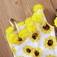thumbnail image 6 of FRSASU Kids Clothing Toddler Kids Flower Bikini Swimwear Swimsuit Bathing Suit Beachwear Yellow 110(110), 6 of 9