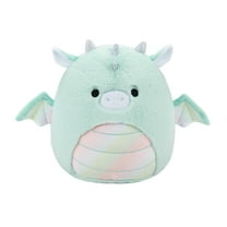 Squishmallows FuzzAMallow Official 12 inch Joey the Teal Dragon with Rainbow Belly - Child's Ultra Soft Plush Toy