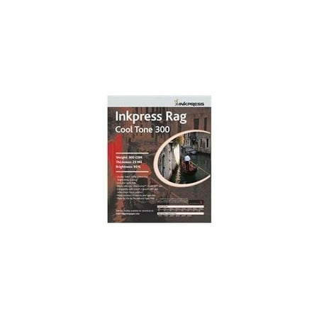 Inkpress Rag Warm Tone Inkjet - Inkpress Rag, Cool Tone Double Sided, Bright White Matte Inkjet Paper, 24 mil., 300gsm, 13x19