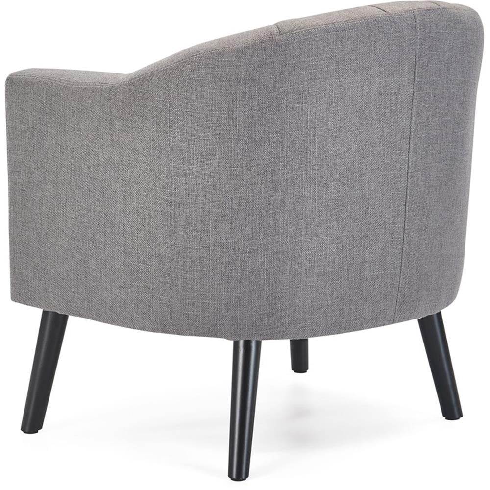 Adore Decor Ivey Modern Tufted Fabric Accent Chair in Gray
