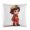 Pattern-1, variant on Pillow Case Cute Cartoon Firefighter Brunette Boy Square Pillow Cover Custom Name Fireman Sofa Pillow Cover Pillow Case Farmhouse Rustic Cushion Case for Sofa Couch 18"x18"