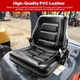 thumbnail image 5 of iMeshbean Excavator Tractor Forklift Seat Universal Adjustable Backrest Safty Belt PVC Leather, 5 of 12