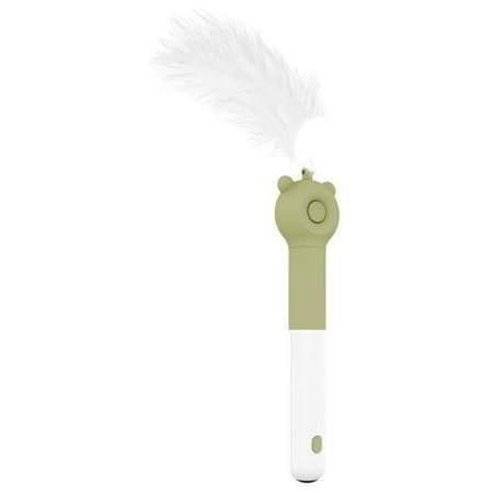 UPC: 0810051331936 | Pet Life ®  KITIQUE  3-in-1 Retractable and Extendable Feathered and Laser Wand Kitty Cat Teaser