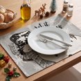 thumbnail image 5 of Smile Grey Snowman Snowflake Let it Snow Christmas Placemats 12x18 Inch Set of 4, 5 of 7