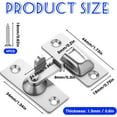 thumbnail image 2 of Highcool 90 Degree Lock for Barns, Compact Steel Sliding Screen and Swing Door Security Flip Pocket Door Lock for Wooden Fences and Garden Doors, 2 of 7