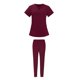 thumbnail image 2 of Conjunto de uniforme de trabajo para mujer, blusa y pantalones, ropa de trabajo cómoda, duradera y suave. Color rojo en S, 2 of 9
