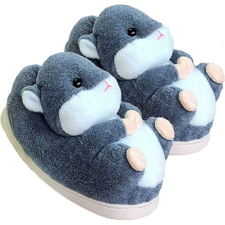 

CoCopeanut Women s Slippers Cute Elephant Slippers Cartoon Animal Slippers Winter Slippers Warm Home Slippers Furry Slippers