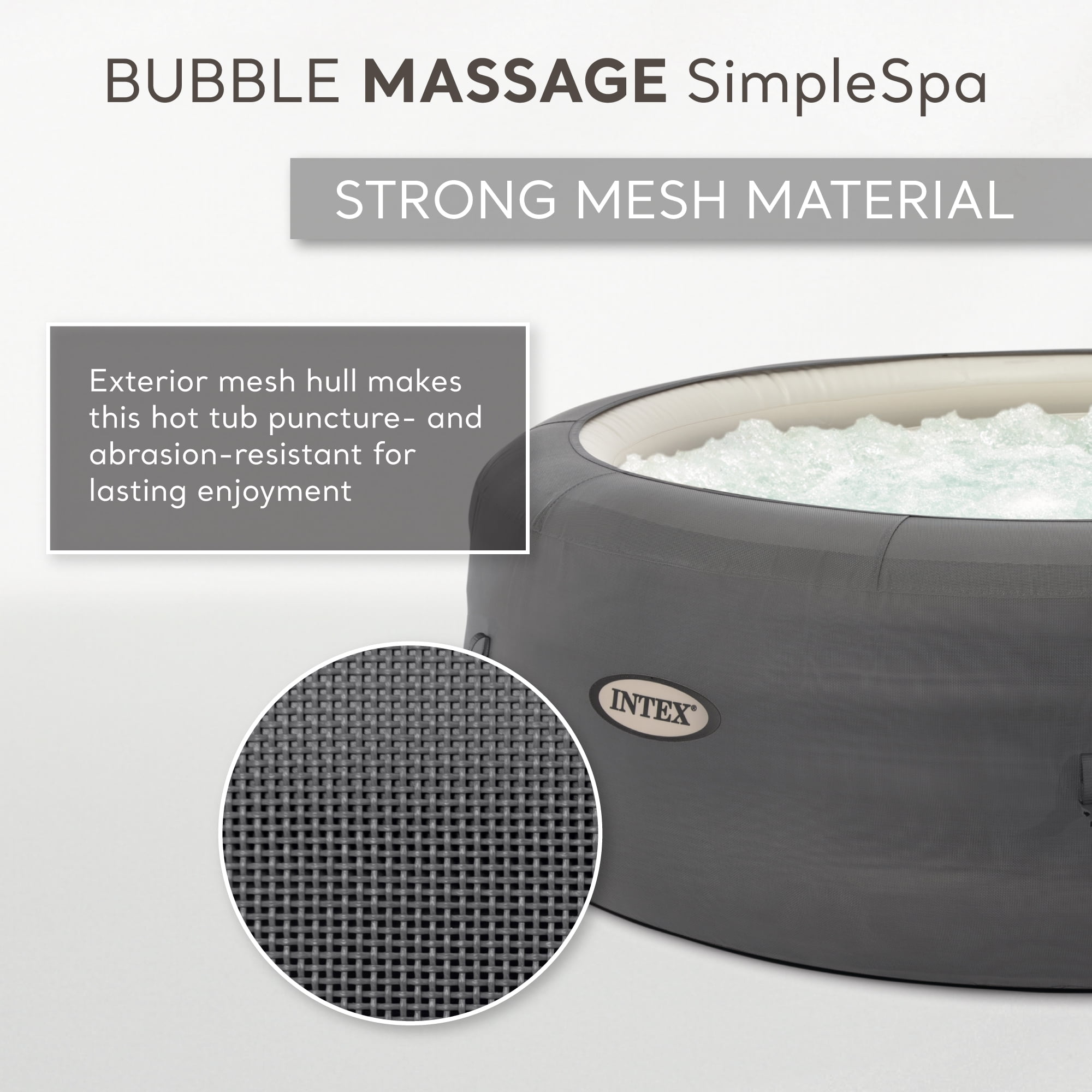 Intex 4-Person Round Simple Spa Set