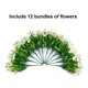 thumbnail image 4 of Flores artificiales HyeFlora White Morning Glory, 12 paquetes, 4 of 9