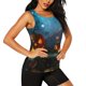 thumbnail image 2 of Fotbe Spooky Halloween Blusas Sin Mangas para Mujer – Estilo Casual, Corte Suelto, Slim-Fit, Cuello Redondo Deportivo, Tops de Verano para Gimnasio y Yoga-Large, 2 of 7
