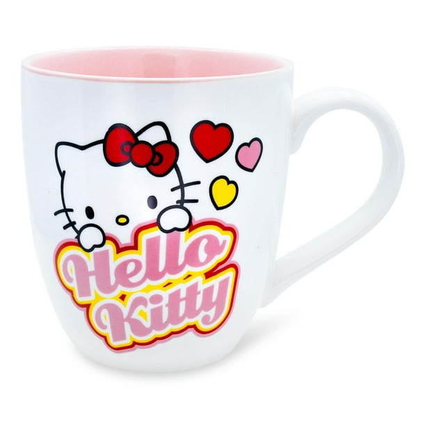 Taza de cerámica Silver Buffalo Sanrio Hello Kitty Hearts 540ml