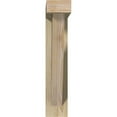 thumbnail image 2 of Ekena Millwork 4"W x 16"D x 20"H Traditional Block Rough Sawn Bracket w/ Offset Brace, Douglas Fir, 2 of 25