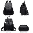 thumbnail image 5 of Mochila de piel de alta calidad para mujer, bolso vintage para la escuela, mochila para mujer, bolsos de hombro para mujer, mochila, 5 of 5