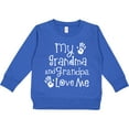 thumbnail image 2 of Inktastic Grandma Grandpa Love Me Girls Toddler Sweatshirt, 2 of 4