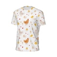 thumbnail image 6 of Wukai Funny Chicken Print Men's Short-Sleeved Mesh T-Shirt,Quick-Dry Short Sleeve Workout T-Shirt-6X-Large, 6 of 8