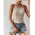 thumbnail image 2 of Chaleco de punto con cuello halter Ticfox color albaricoque S, 2 of 6