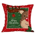 thumbnail image 2 of DPTALR Santa Claus Linen Christmas Pillowcase Sofa Car Cushion Cover Home Decor, 2 of 3