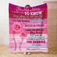 thumbnail image 1 of LHSHID to My Mom Blanket Mothers Day Throw Blanket Mom Birthday Gifts Blanket from Daughter or Son Holiday Throw Blanket Inch for Couch Sofa Bed Lightweight Fuzzy Plush Fleece Blankets 50x60in, 1 of 5