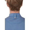 thumbnail image 3 of Chef Works Men's Springfield Chef Coat, Sky Blue Chef Jacket with Cool Vent Side Panels, Small, 3 of 6