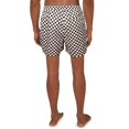 thumbnail image 2 of Inc Men’s Zane Checkerboard 5¨ Swim Trunks, Peach, Medium, 2 of 2