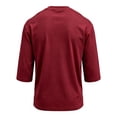 thumbnail image 5 of GrmtClth Men's American Flag Shirt Patriotic Fourth Of July Tops Classic 3/4 Sleeve T-Shirt Fashion Soft Round Neck Clothes Wine S, 5 of 5