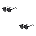 thumbnail image 4 of Minnieouse Gafas de sol ópticas redondas Gafas de bebé Crema Ropa de ojos Accesorios de ropa de moda para protección de ojos Negro brillante Gris Gris negro brillante 2piezas Minnieouse CBP392223, 4 of 6